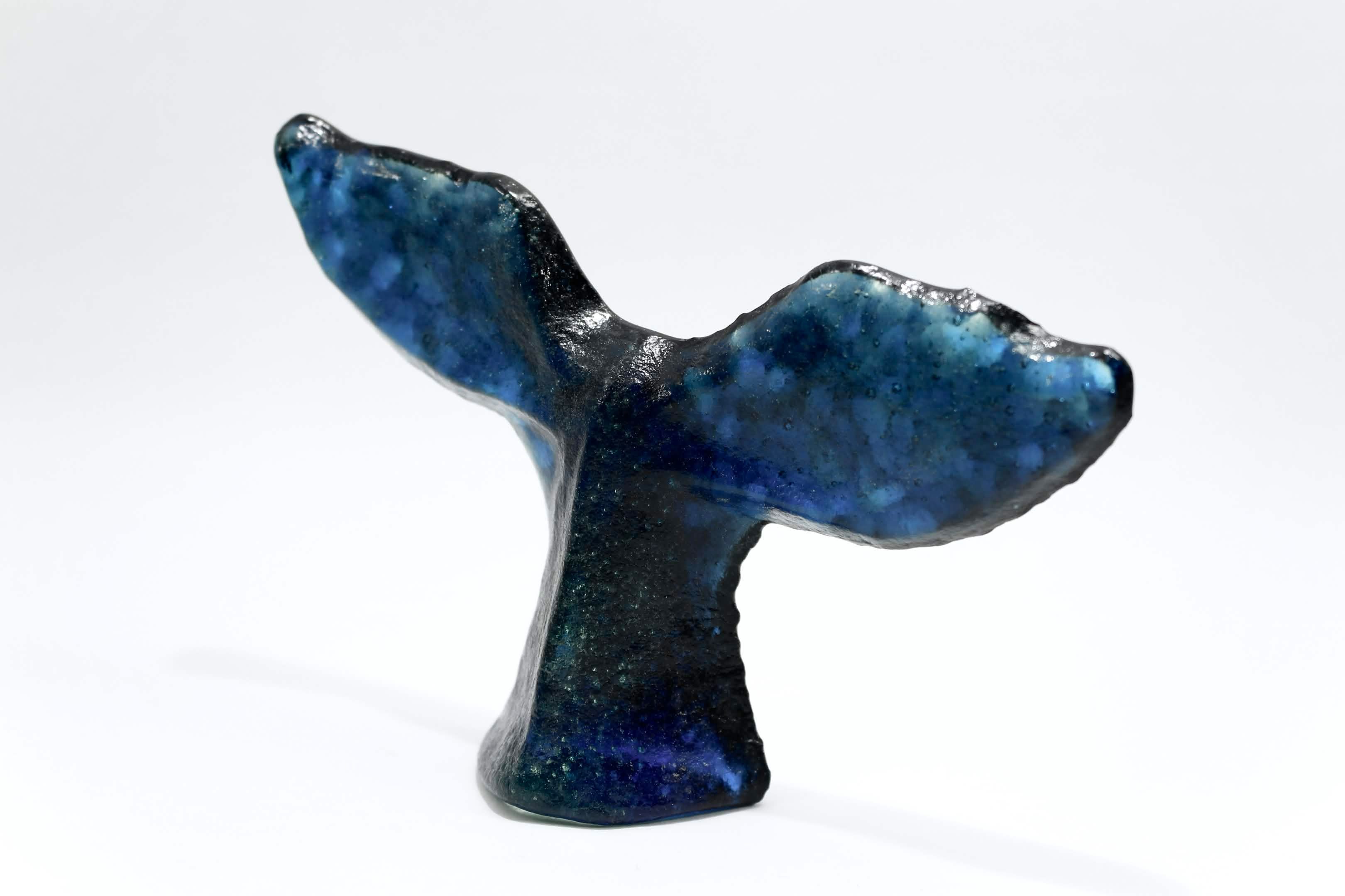 Whale tail sculpture