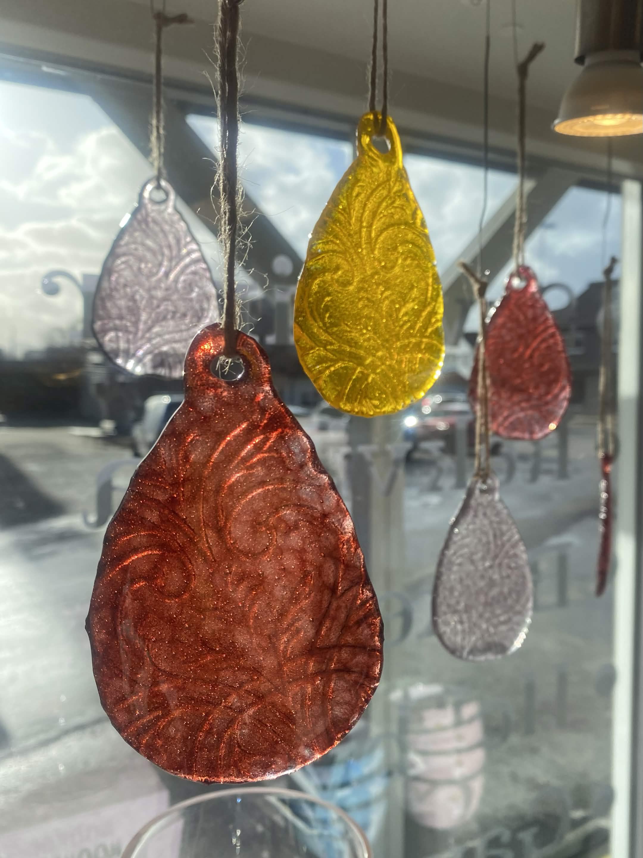 Easter-eggs made of glass
