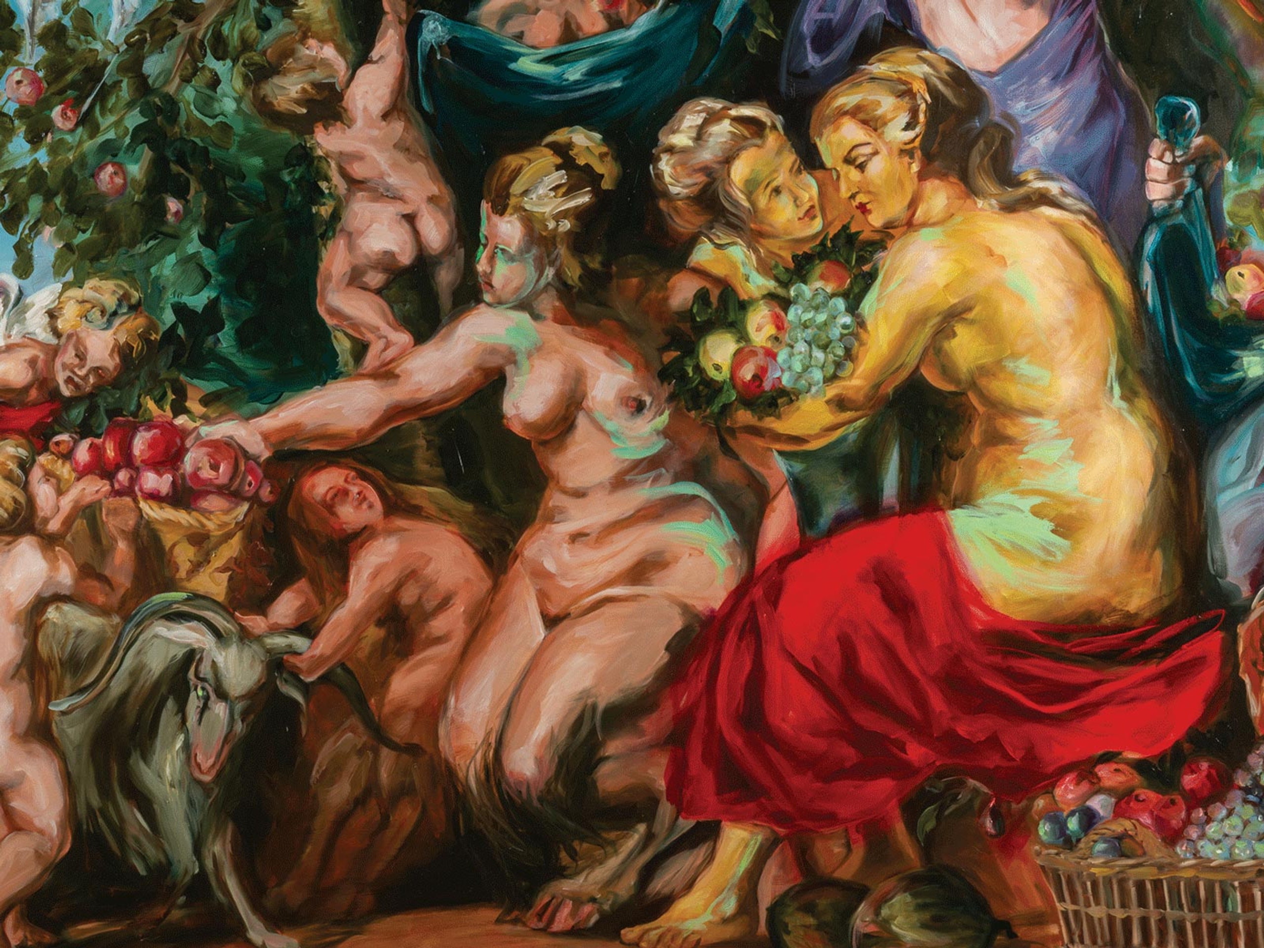  Anita DeSoto, Green Potion (detail), 2024, oil on linen