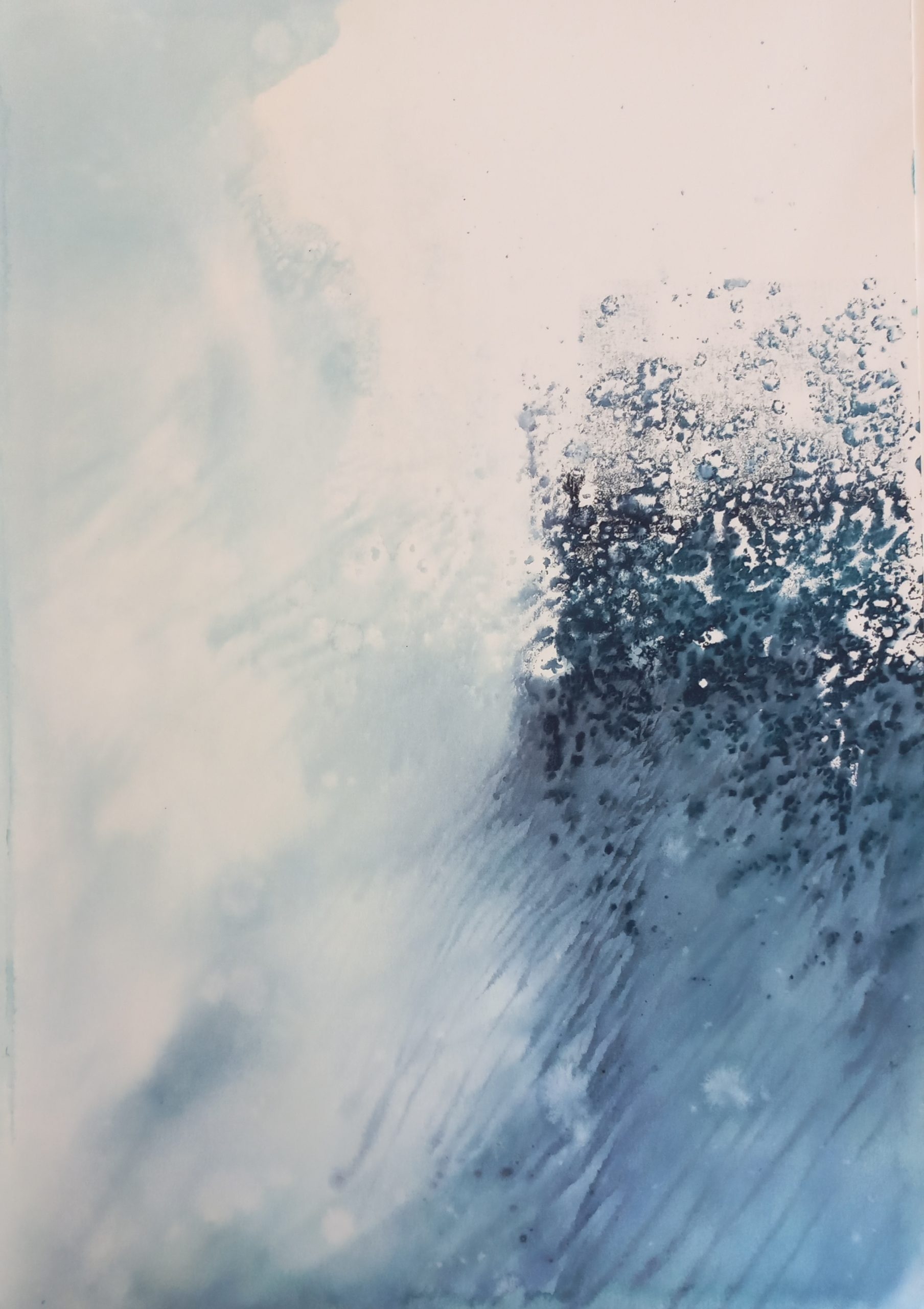 Kathy Reilly, Southern Ocean swell, 2023, monoprint