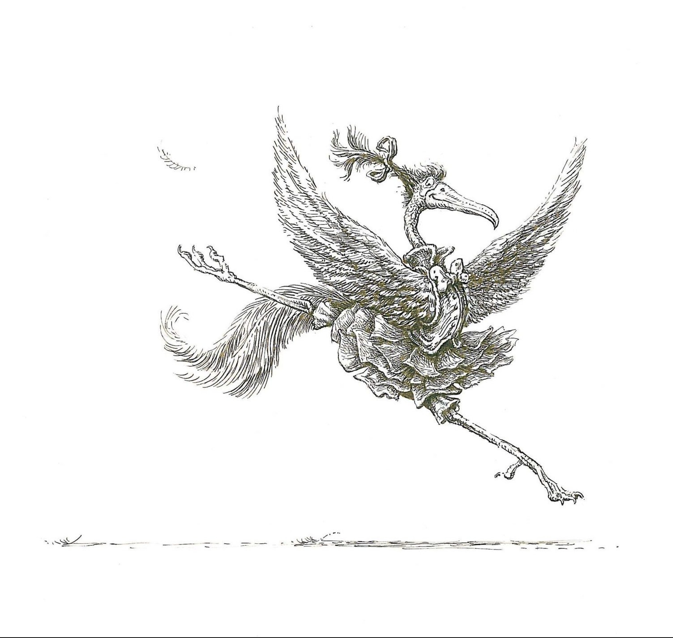 David Elliot, The Flingamago, 2008/2009, mixed media illustration on paper