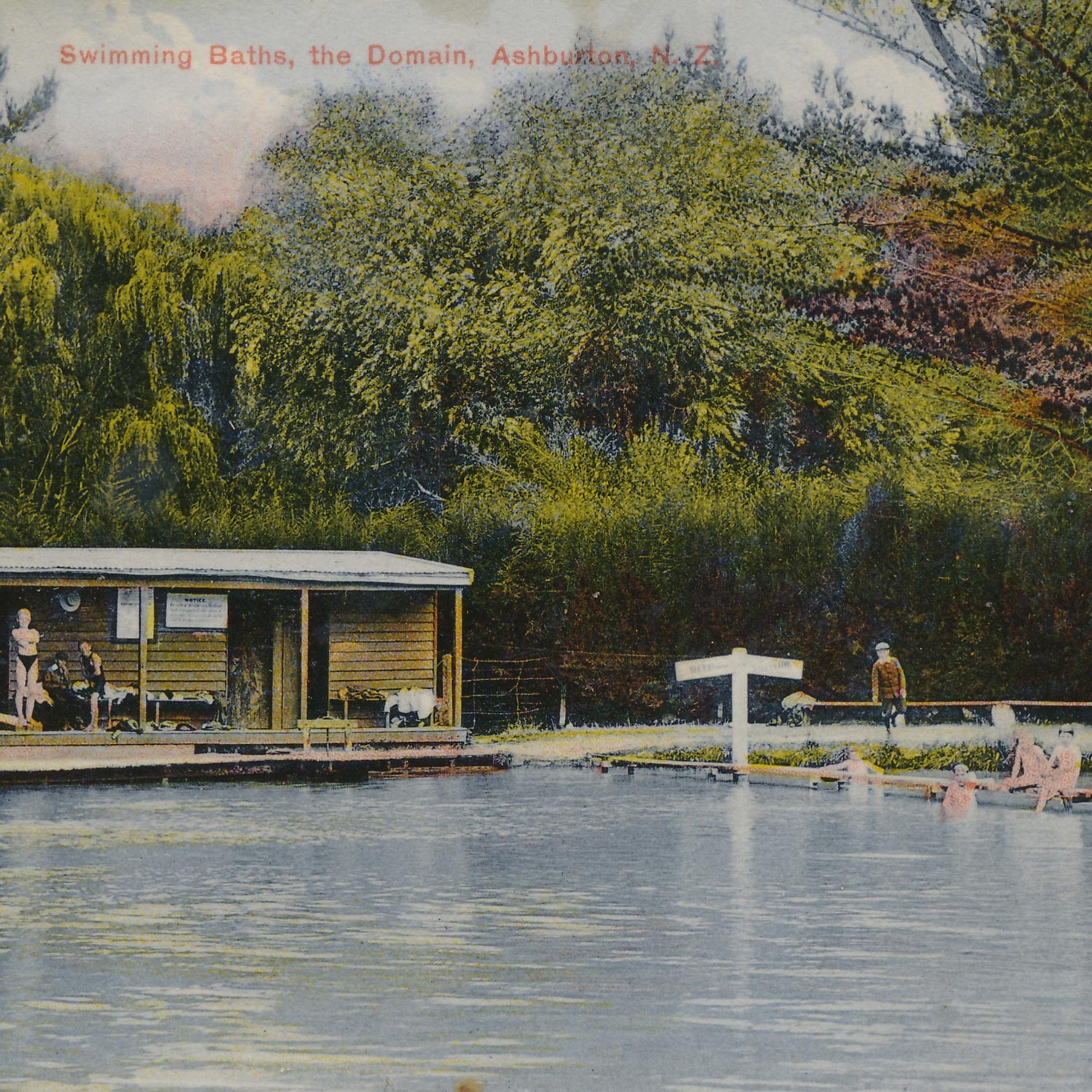 Ashburton Domain Swimming Baths circa. 1911