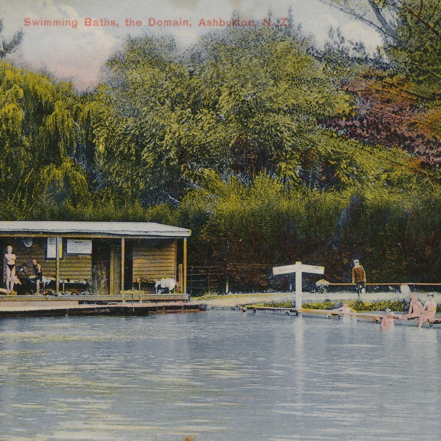 Ashburton Domain Swimming Baths circa. 1911
