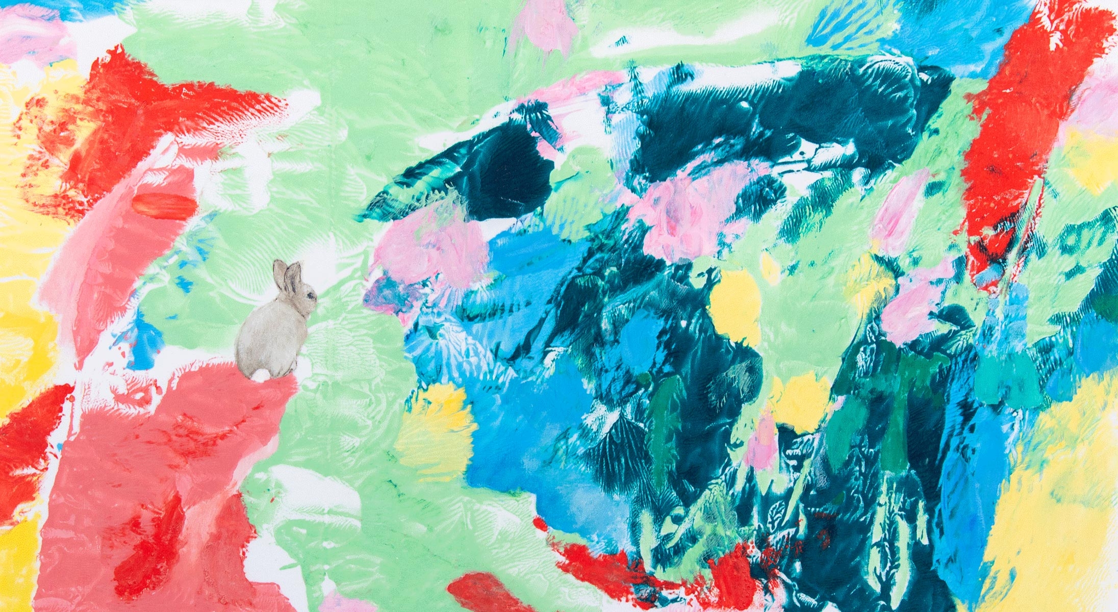 Heather Sarin, Take a leap of faith in yourself, 2026, mixed media on recycled cotton. Image courtesy of the artist.