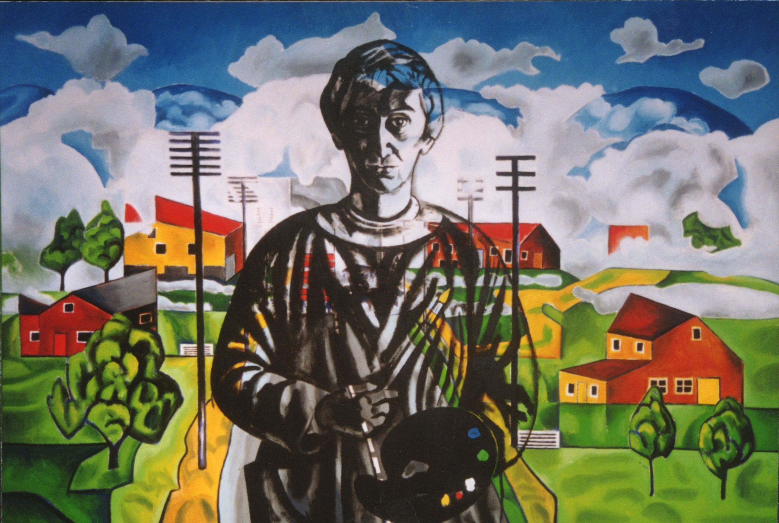 Ian Scott, Rita Angus in Taradale, 1987, acrylic on canvas. Collection of the Arts House Trust.