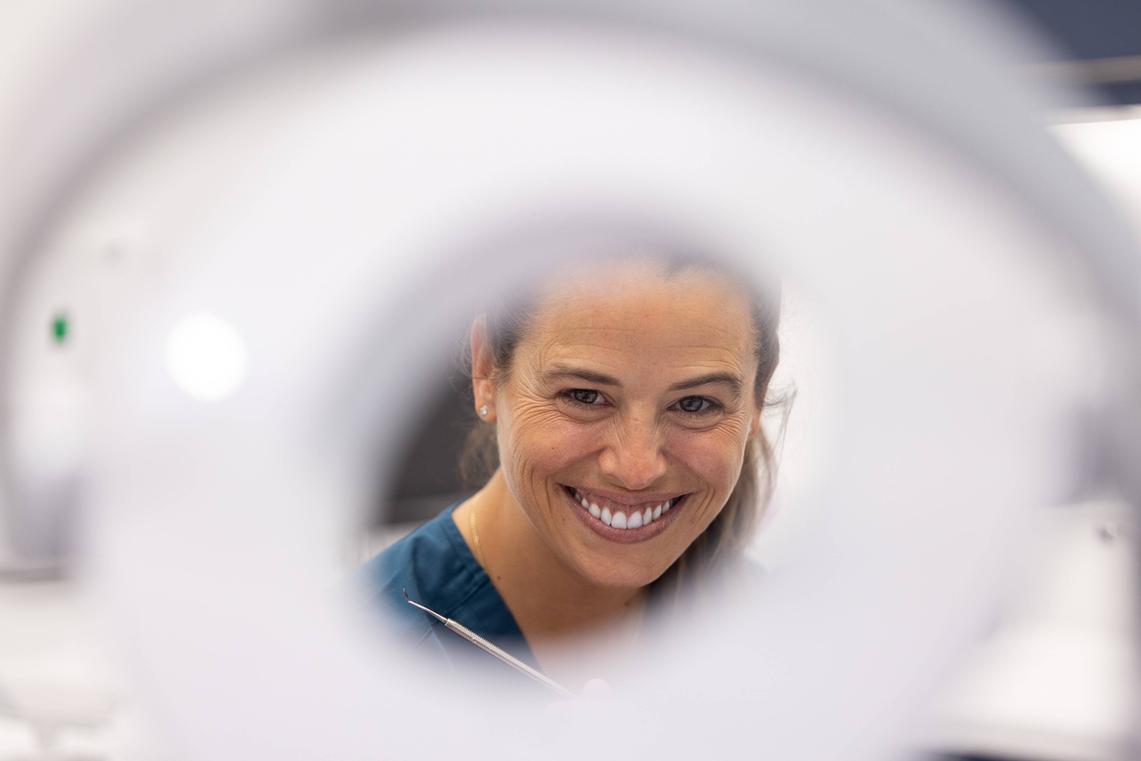 Cosmetic dentist Aynoa Lecea smiling