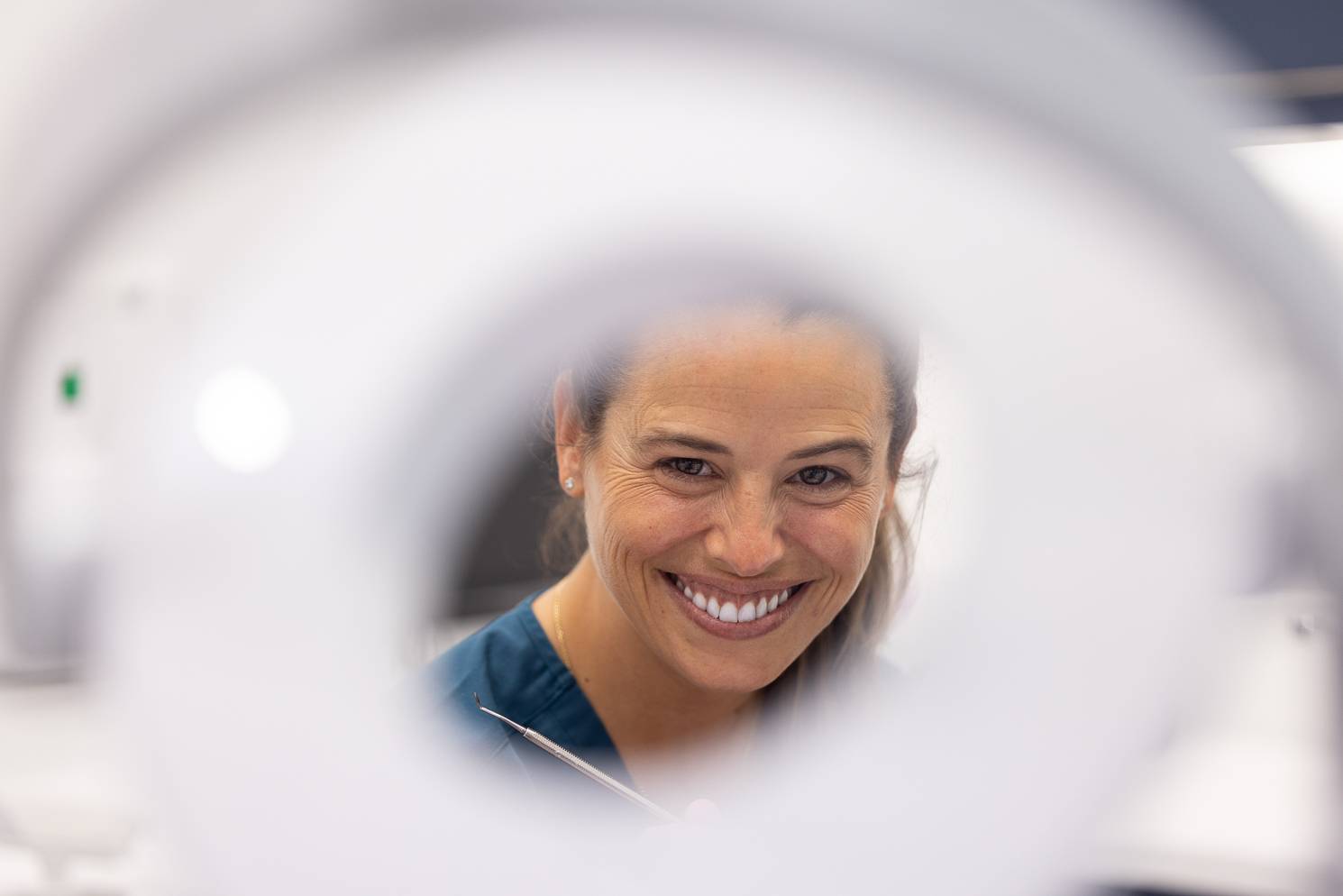 Cosmetic dentist Aynoa Lecea smiling