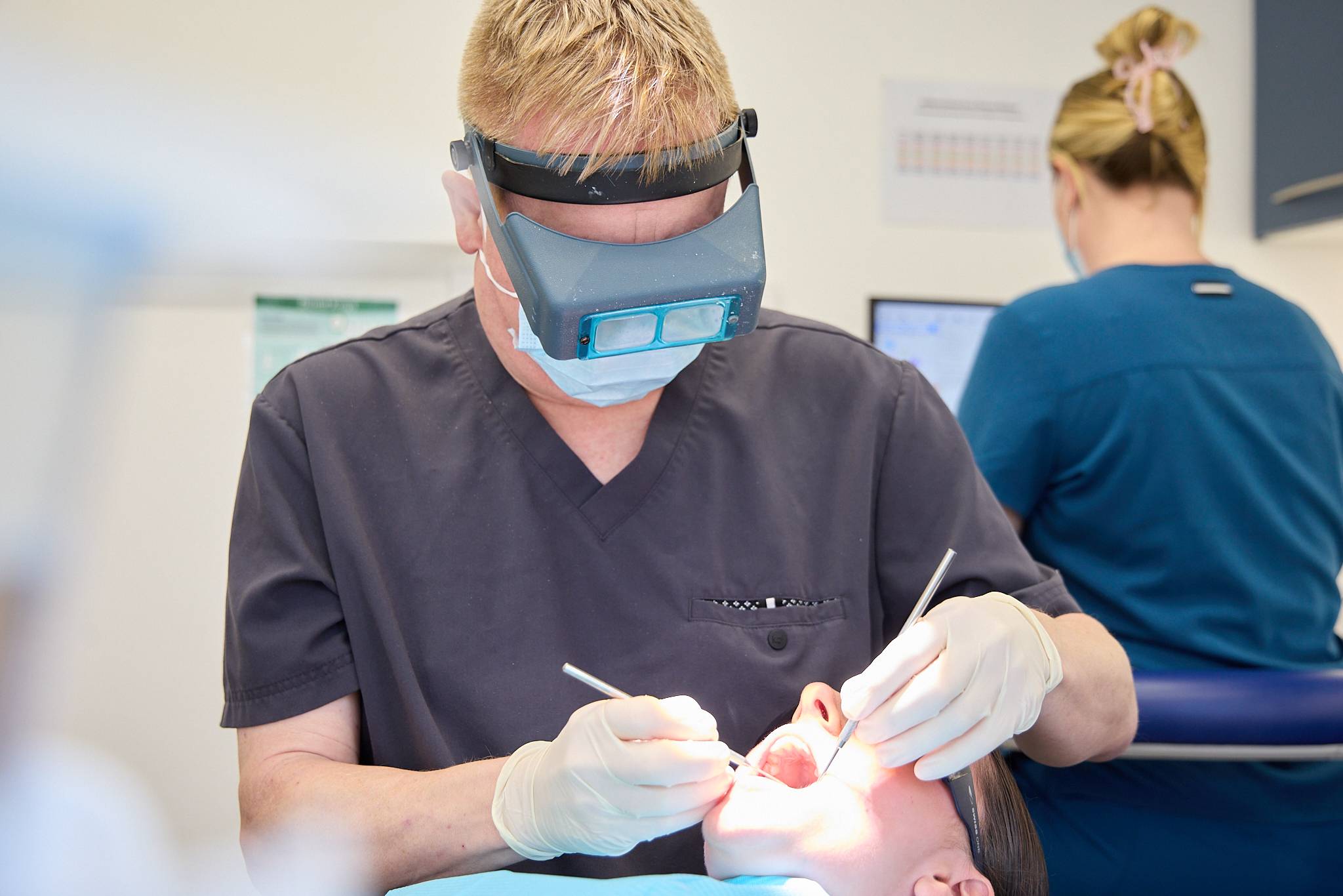 Dental patient being treated by one of the dentists at Ashbury Dental Care