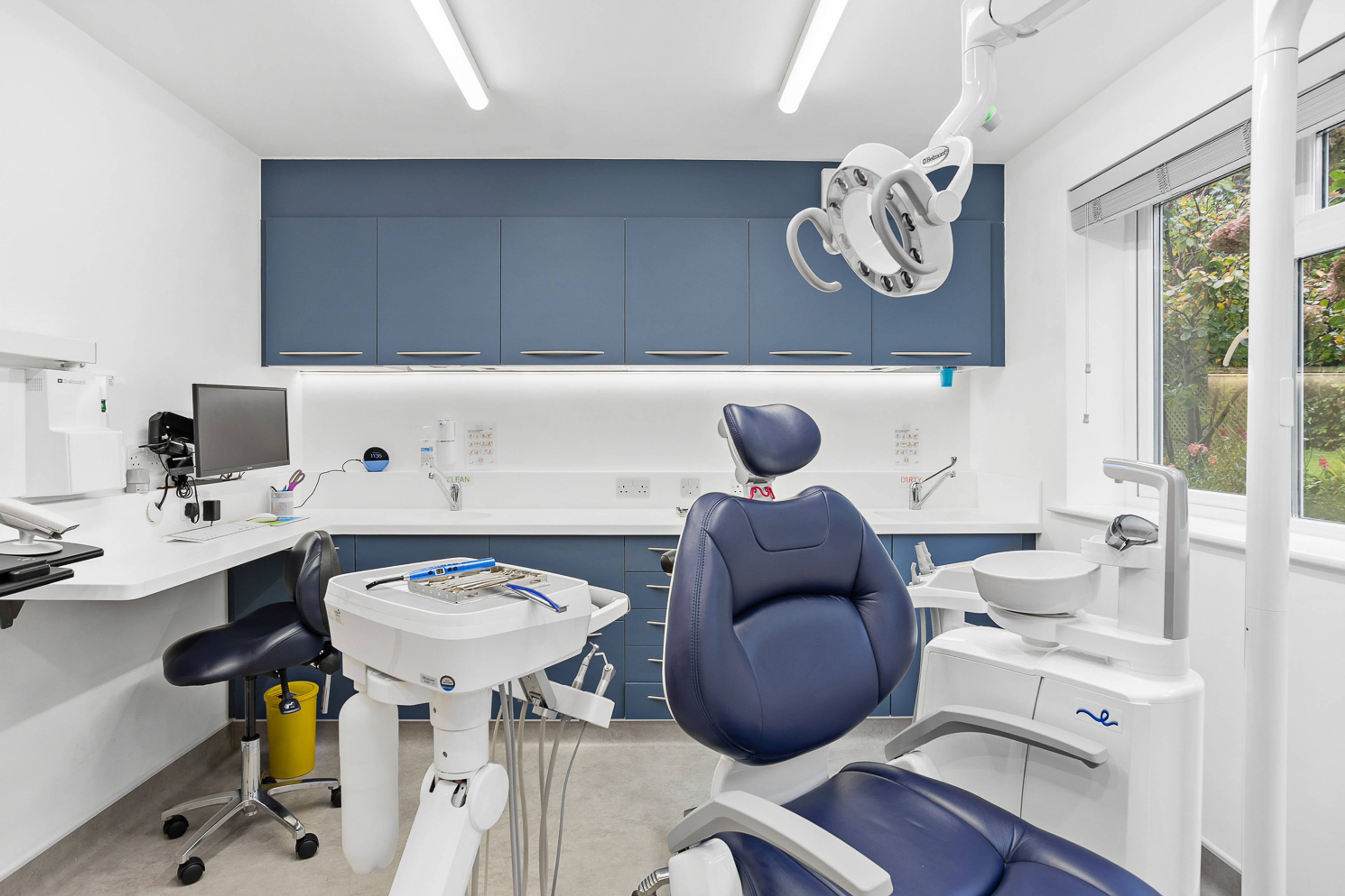 A treatment room at Ashbury Dental Care