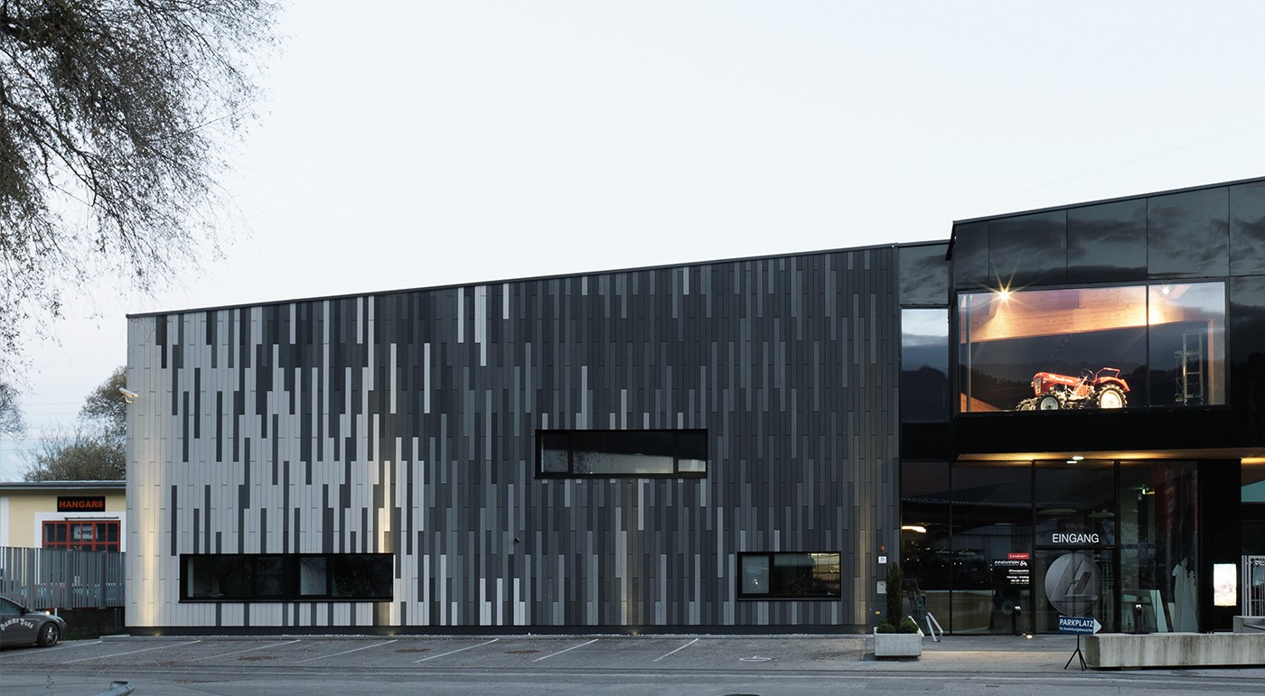 Innovative GFRC cladding in a slatted design, Rieder Facades, Austria ...
