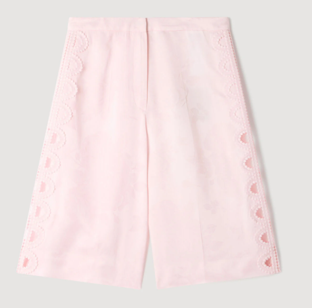 Sandro Bermudashorts mit Blumen-Jacquard