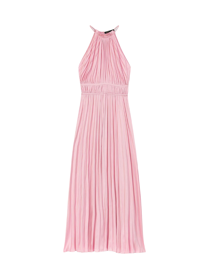 Maje  Pleated halter midi