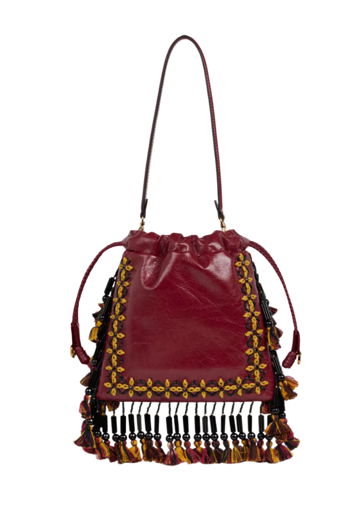 Etro Small Leather Fringe Bag