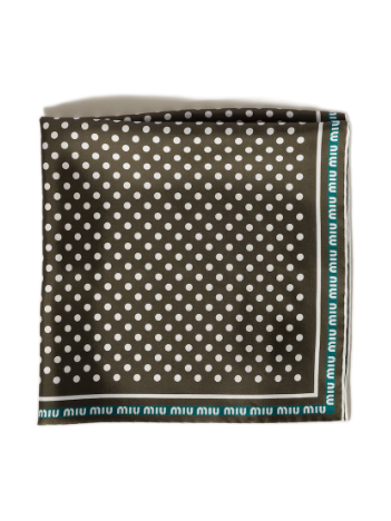 Miu Miu Printed Twill Scarf