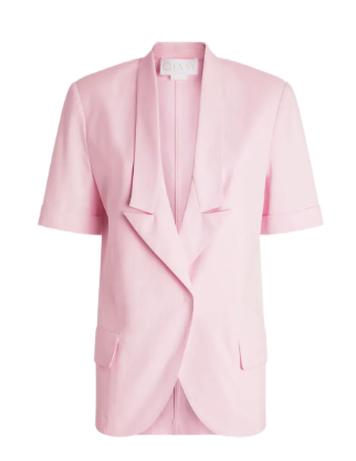 Genny flap-pockets short-sleeves blazer
