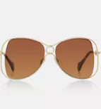 Aquazzura Malibu oversized sunglasses