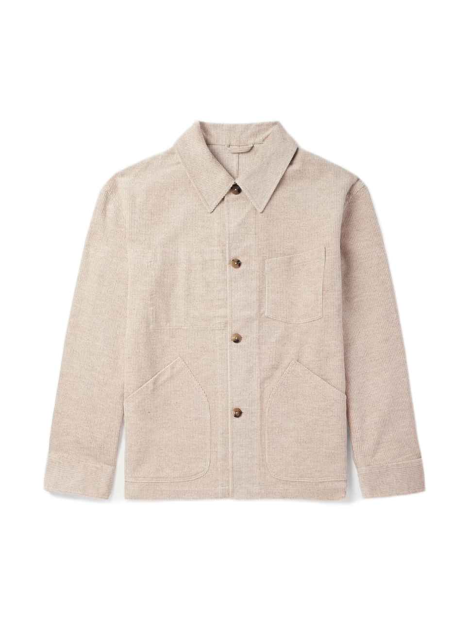 De Bonne Facture Cotton-linen overshirt
