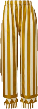 La DoubleJ Pagoda striped trouser