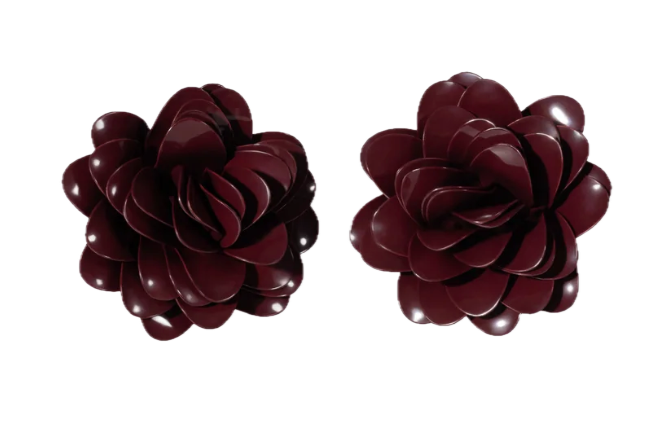 Victoria Beckham Bunched Petal Earrings