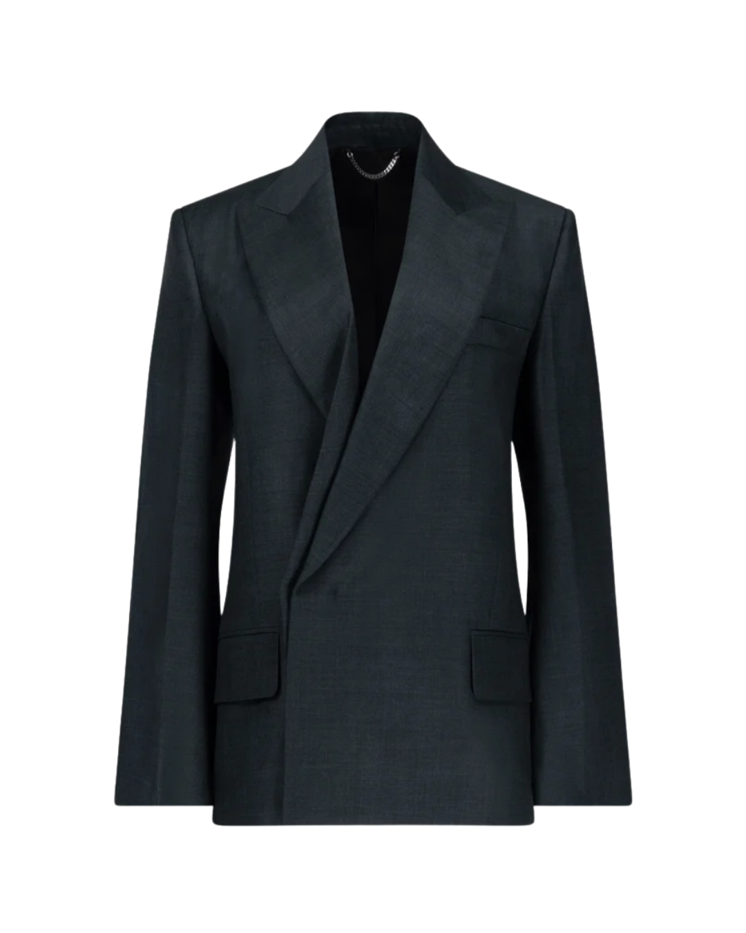 Victoria Beckham Olie Jacket In Dark Teal