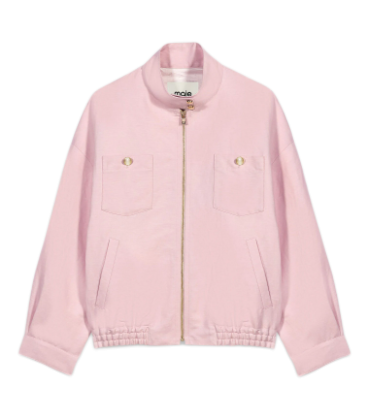 Maje Bomberjacke aus Leinen-Mix