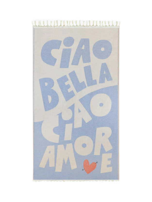 Anita Hass Towel 'Ciao Bella' in Blue