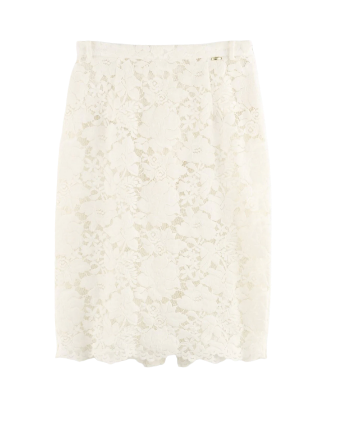 Arakii Valvet Lace Pencil Skirt