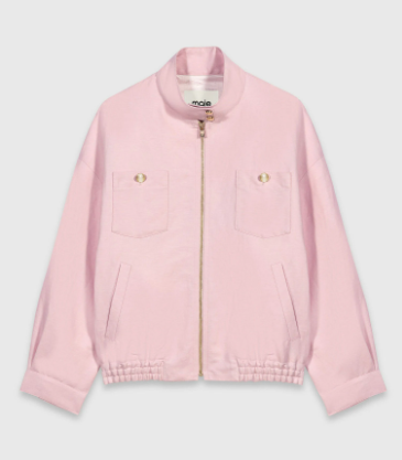 Maje Bomberjacke aus Leinen-Mix