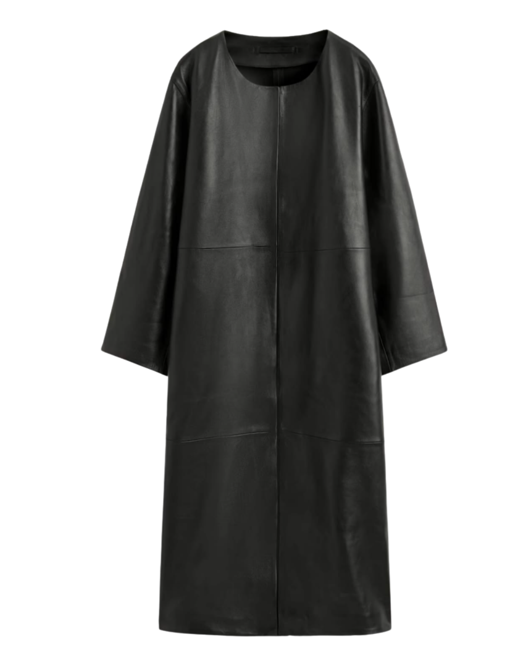 COS Longer Leather Coat