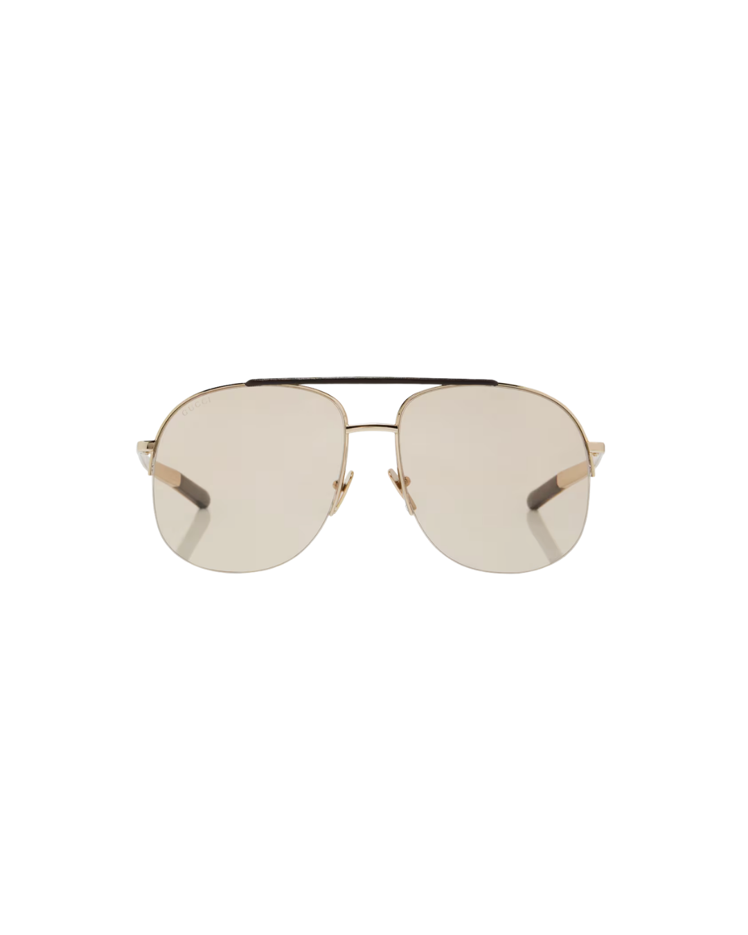 Gucci Navigator Aviator Sunglasses - Gold