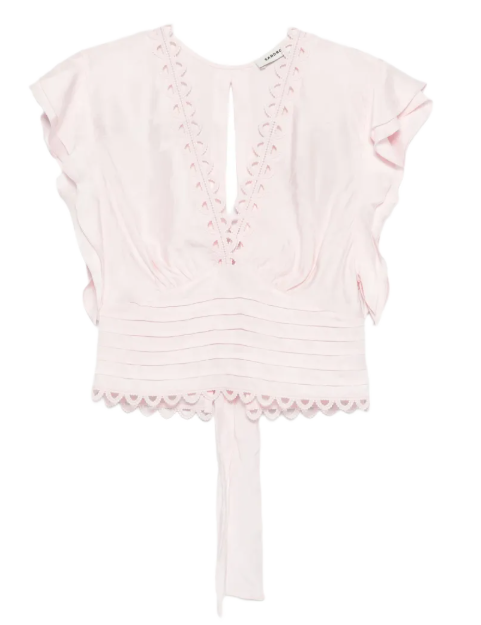 Sandro floral crop top