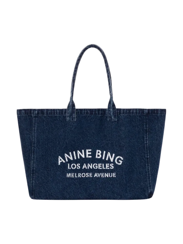 Anine Bing Leo Tote Bag - Denim Blue
