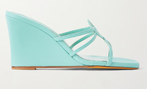 MARYAM NASSIR ZADEH 70 Opera leather wedge sandals