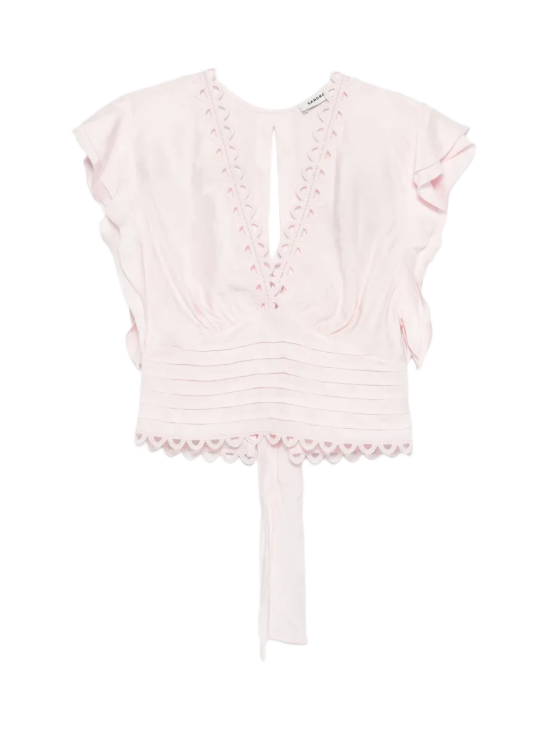 Sandro floral crop top