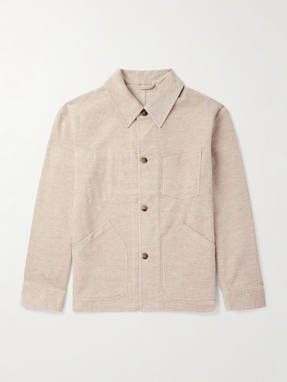De Bonne Facture Cotton-linen overshirt