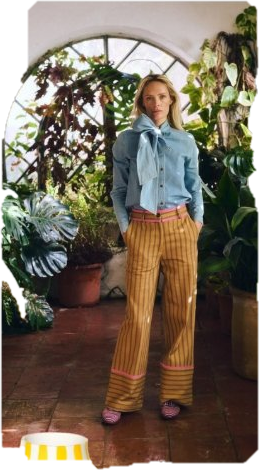 Wales Bonner Greenhouse trouser, mustard