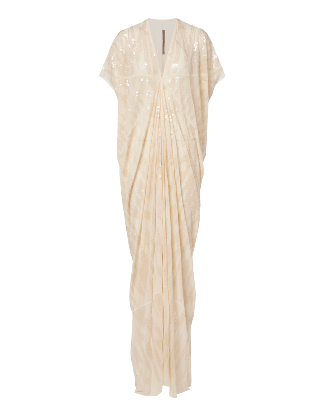 Rick Owens Lilies gathered sequined tulle gown