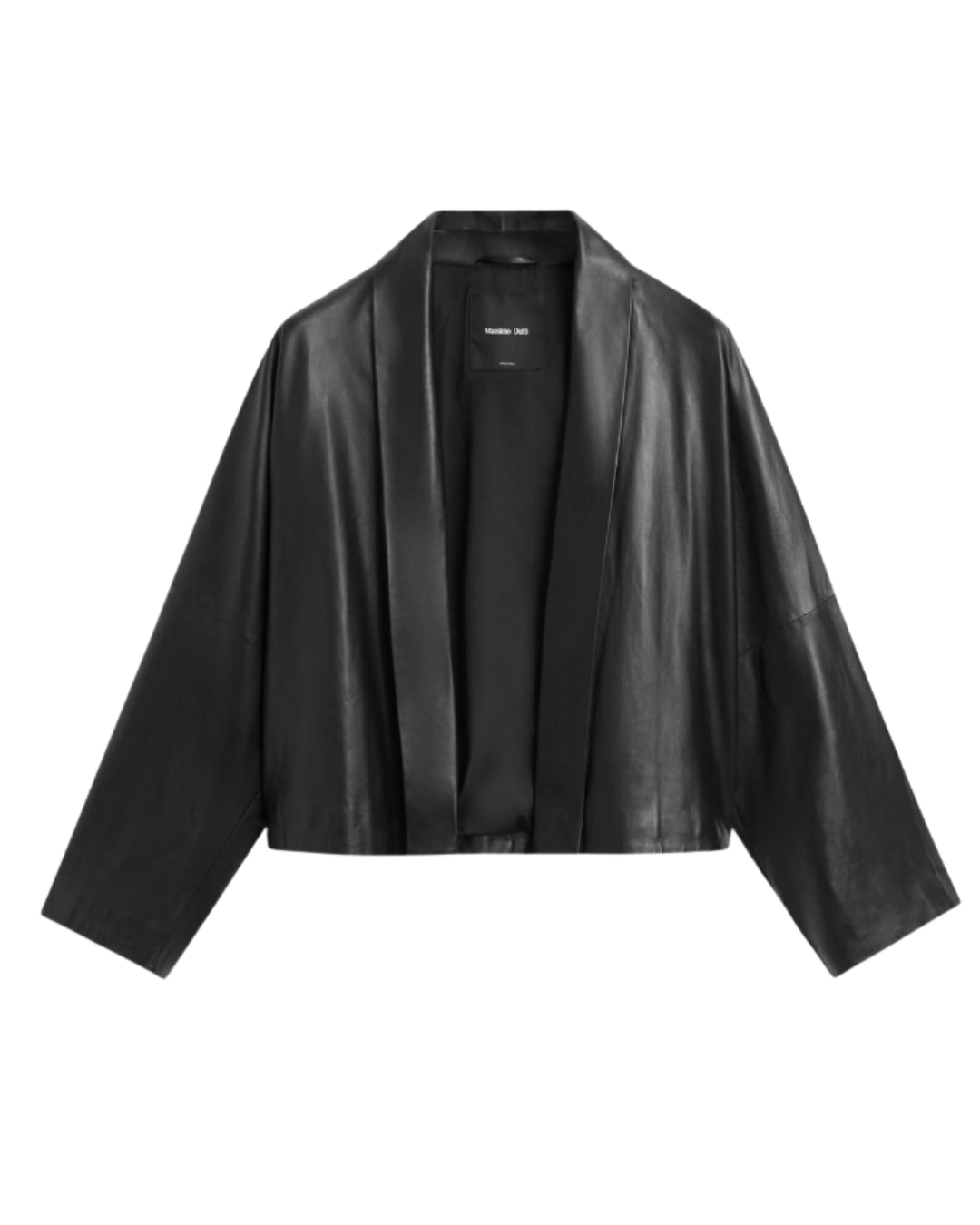 Massimo Dutti Napa Leather Kimono Jacket
