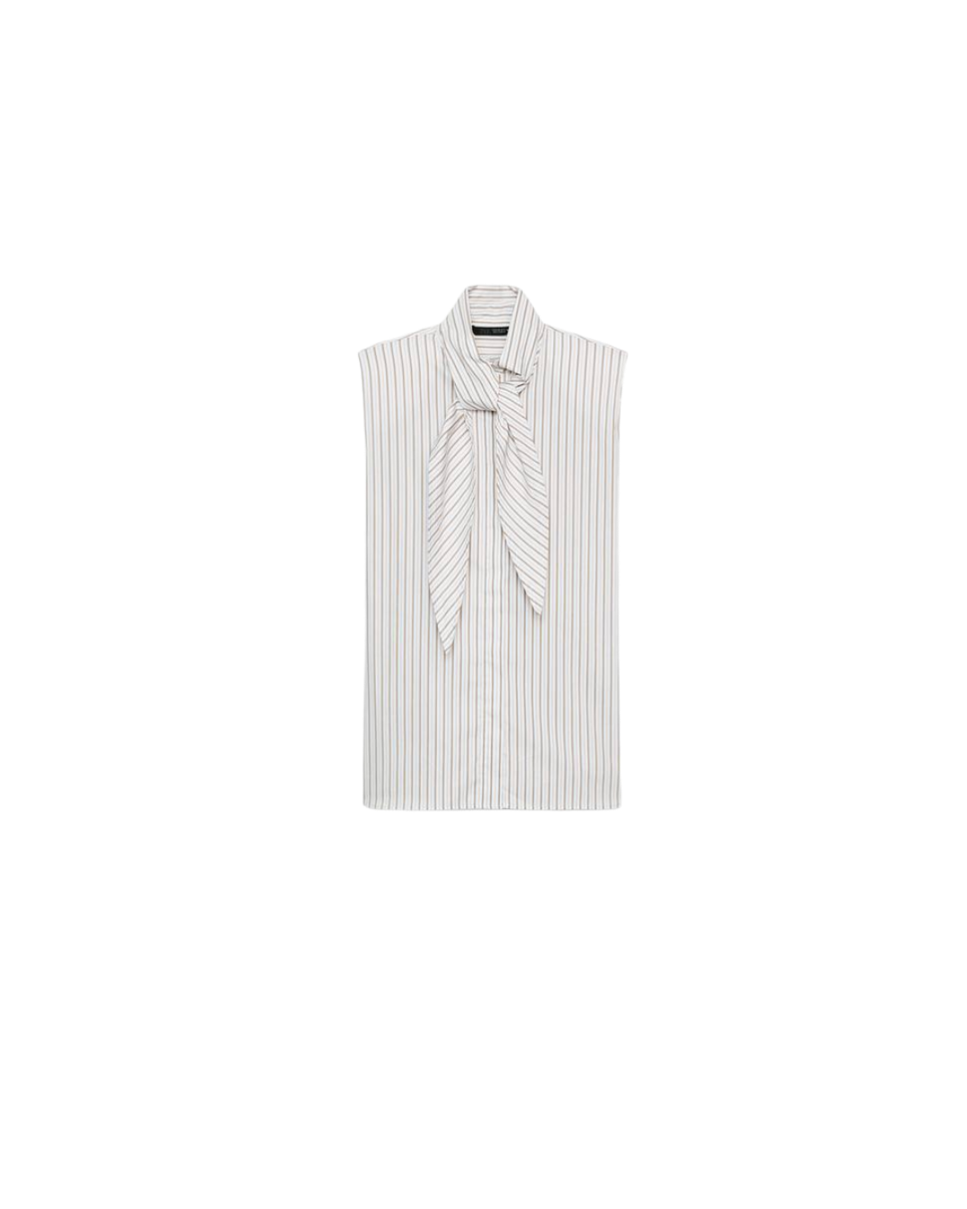 Zara Striped Shirt with Tie Detail