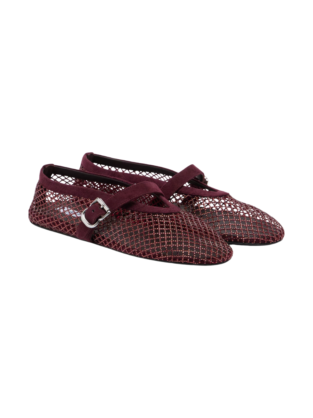 Alaïa Crystal-embellished Ballet Flats