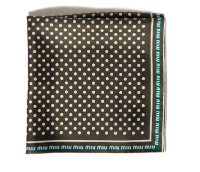 Miu Miu Printed Twill Scarf