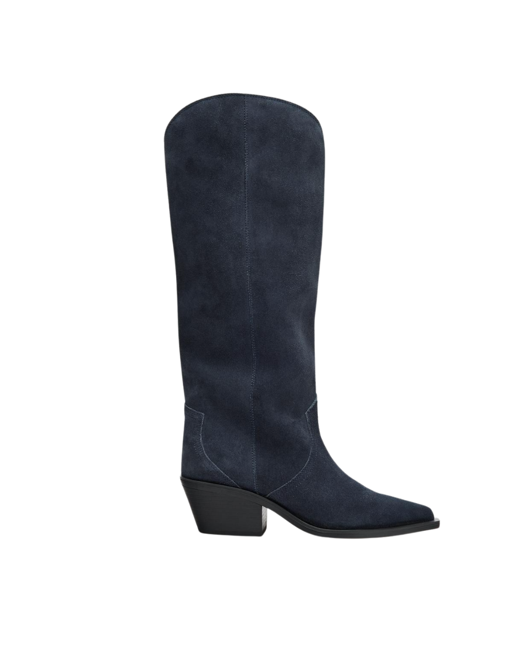 Zara Split Swede Cowboy Boots