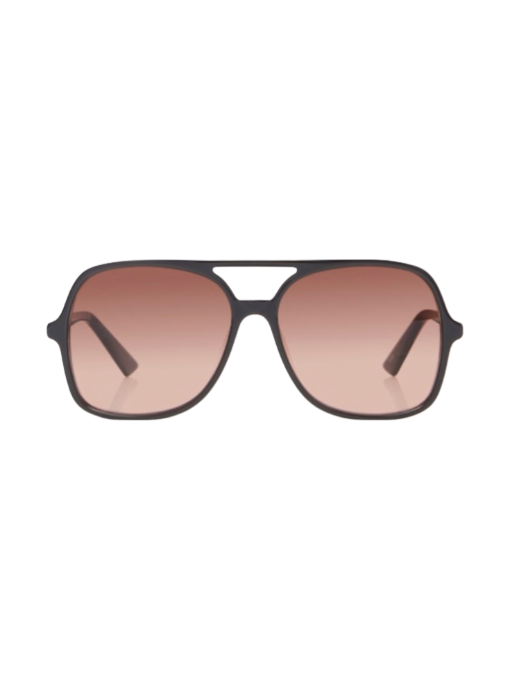 & Other Stories Oversized Aviator Sunglasses - Dark Brown