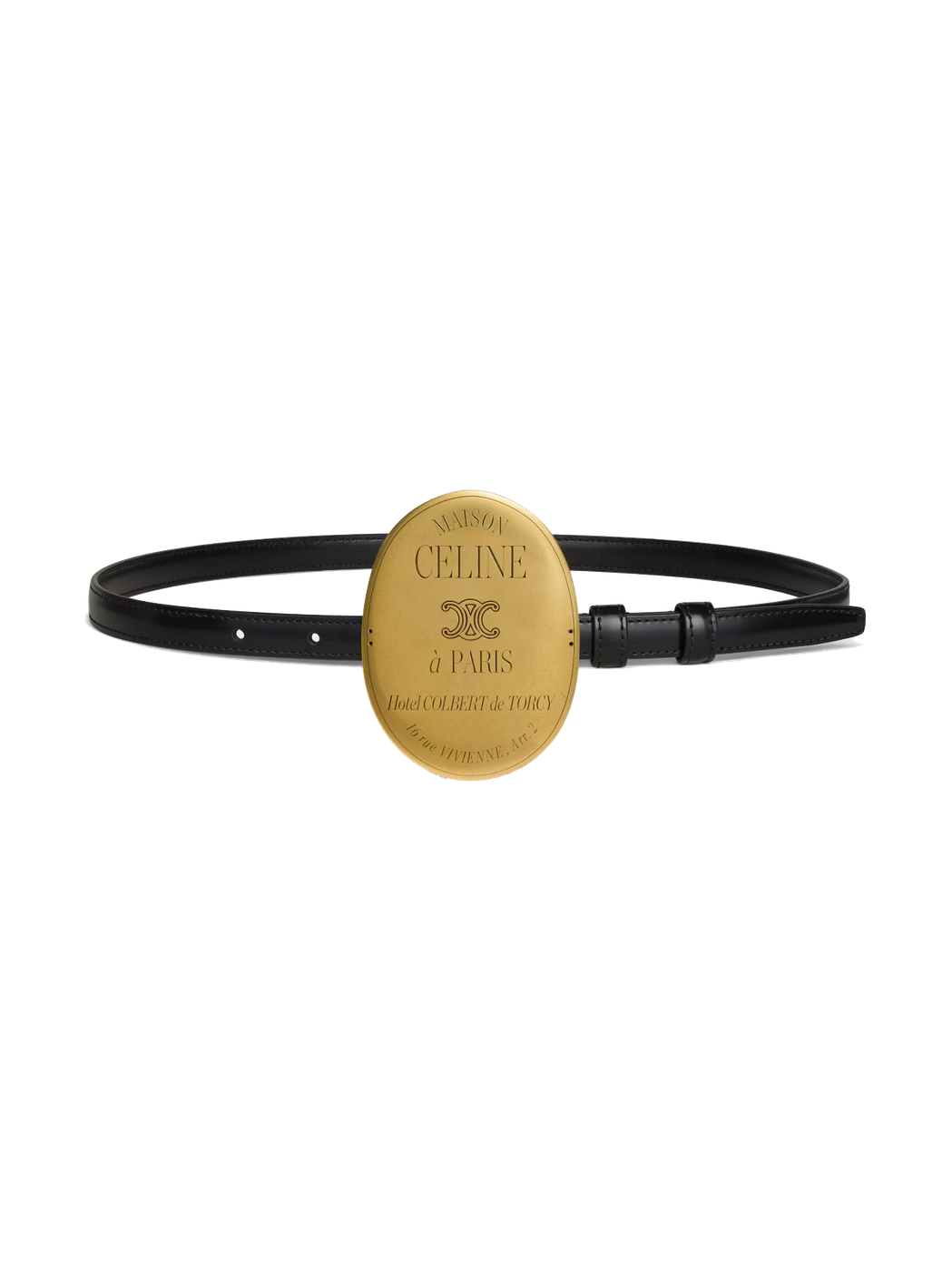 Celine Thin Plate Leather Belt