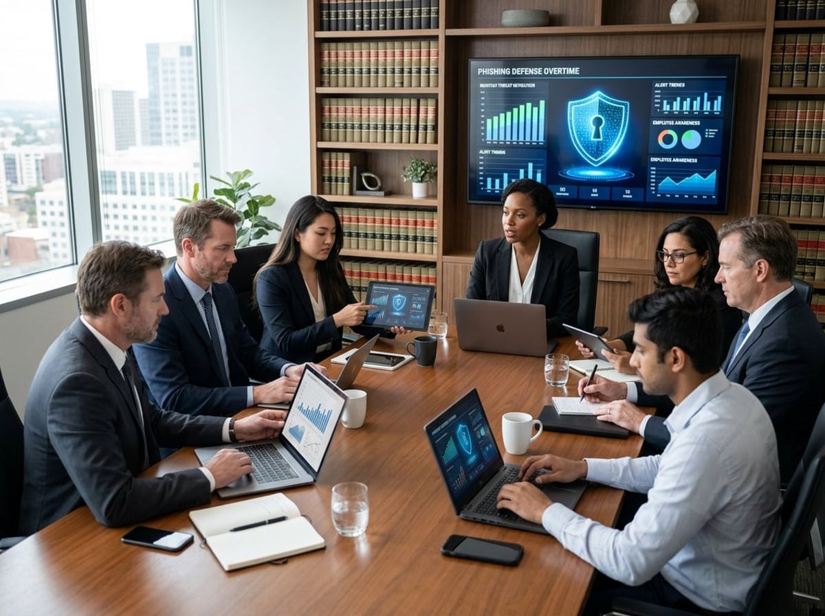 Attorneys discussing client confidentiality safeguards with an IT compliance advisor