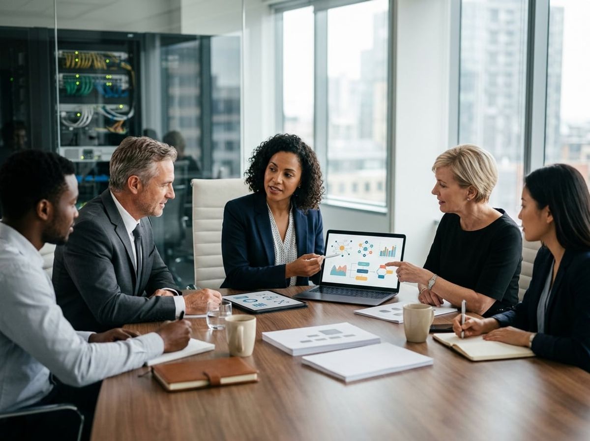 Consultant walks legal staff through onboarding steps for new technology processes