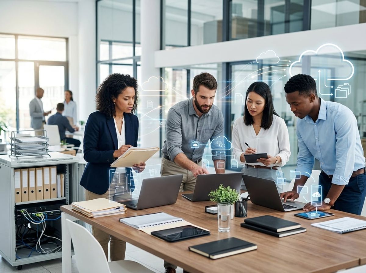 IT staff plan a file migration from an on premise server to a cloud platform