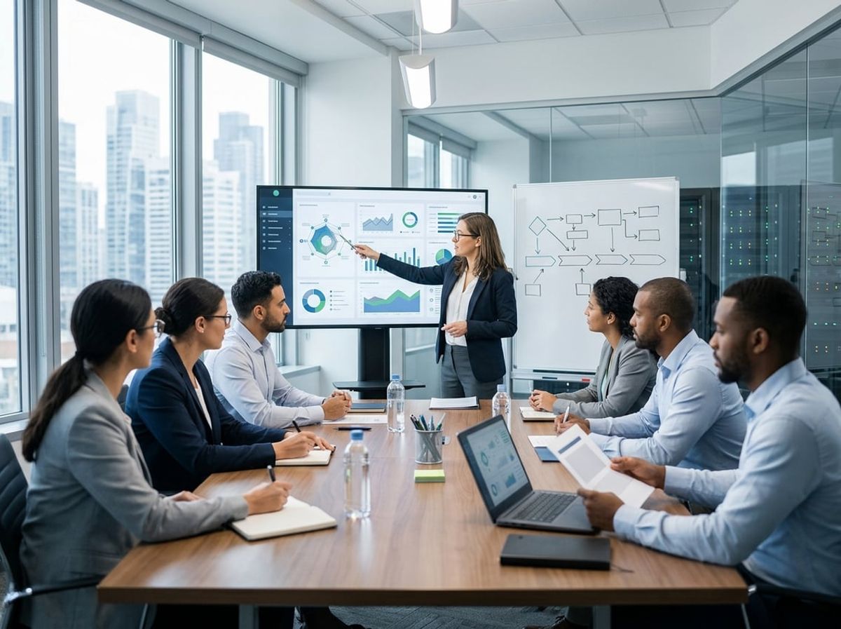 A compliance team charts long-term risks to a law firm