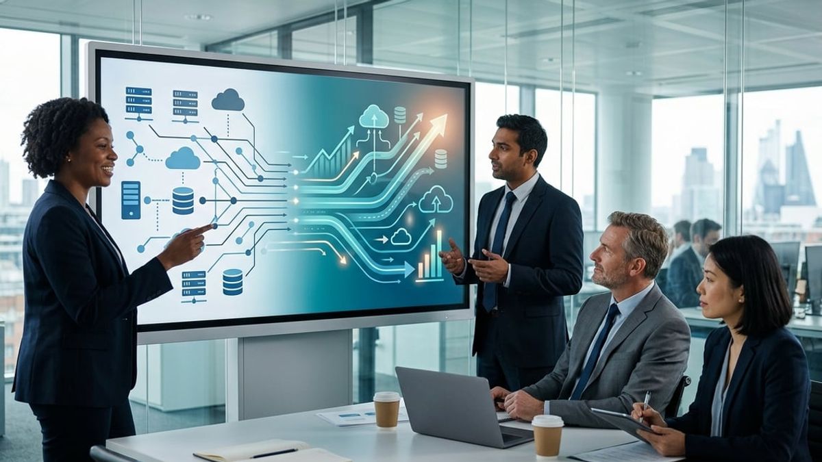 Law firm partners reviewing IT provider acquisition impact on cybersecurity controls in a NYC office