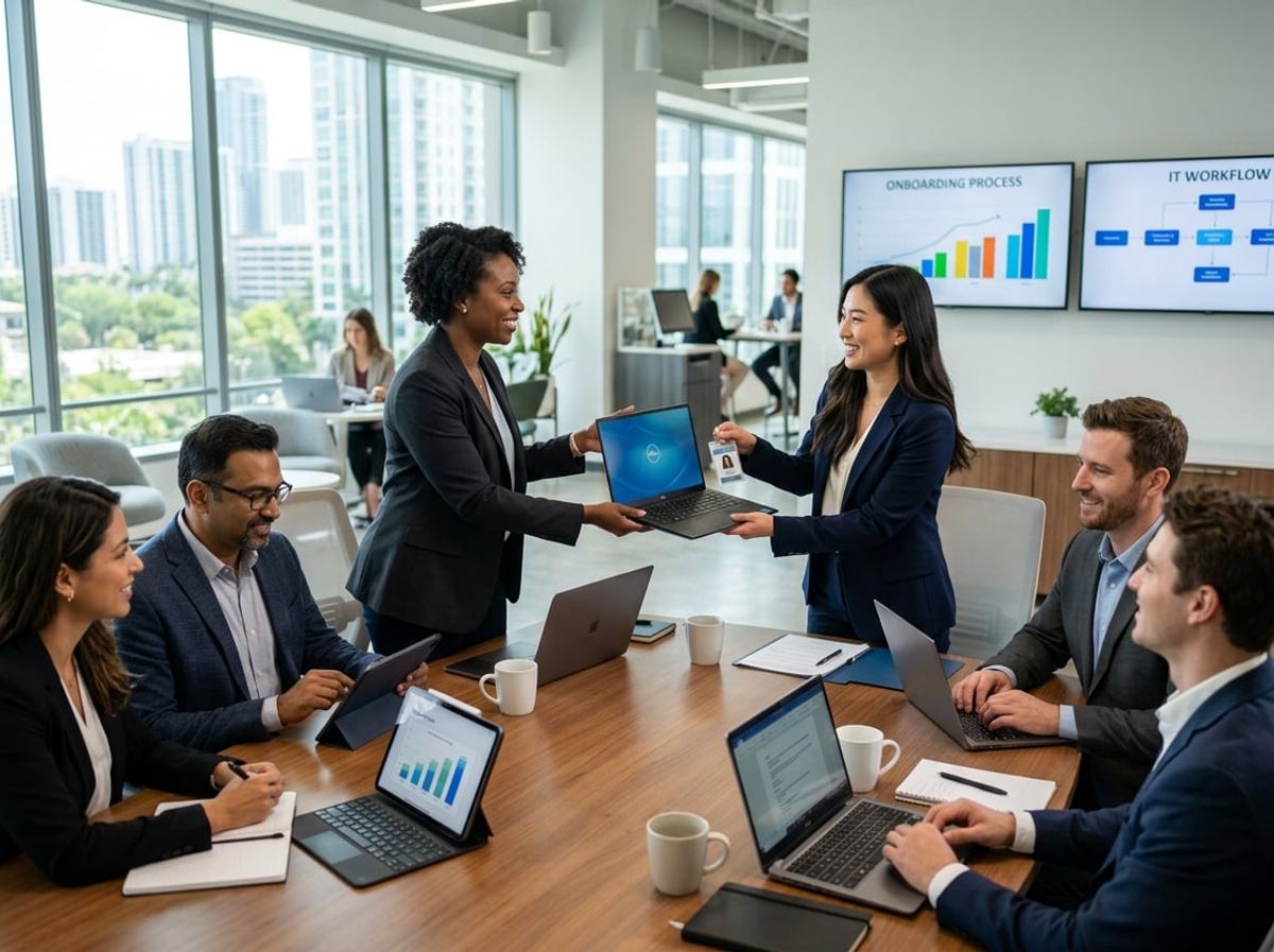 IT staff reviewing vendor and contractor access permissions on a laptop screen